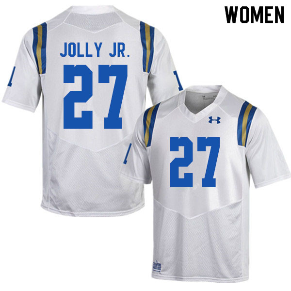 Women #27 Patrick Jolly Jr. UCLA Bruins College Football Jerseys Sale-White - Click Image to Close